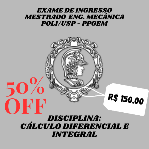 Curso preparatório para o exame ppgem poli usp em promoção