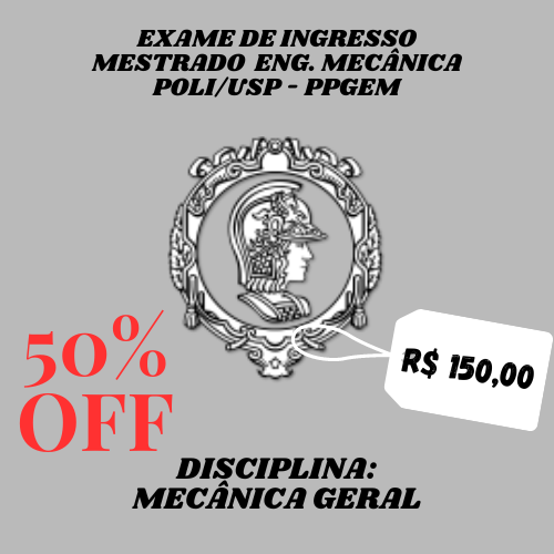 Curso preparatório para o exame ppgem poli usp em promoção